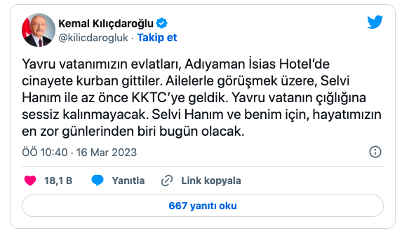 Kemal Kılıçdaroğlu eşi ile birlikte KKTC'ye gitti - Resim: 0