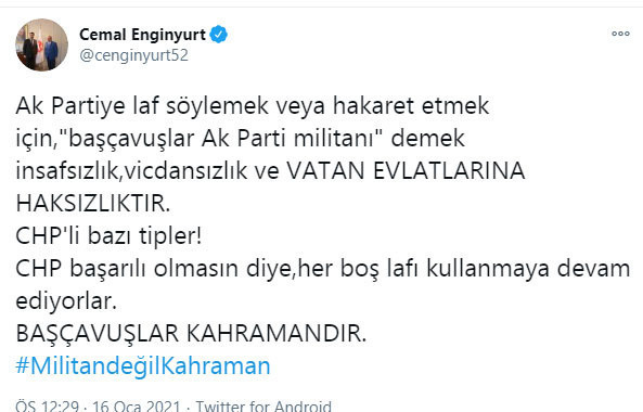 CHP Grup Başkanvekili Engin Altay’a tepki; ''CHP HDP'nin militanı'' - Resim: 0