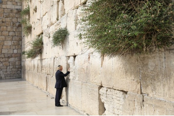Suudilerle işi bağlayan Trump Ağlama Duvarı'nda - Resim: 1