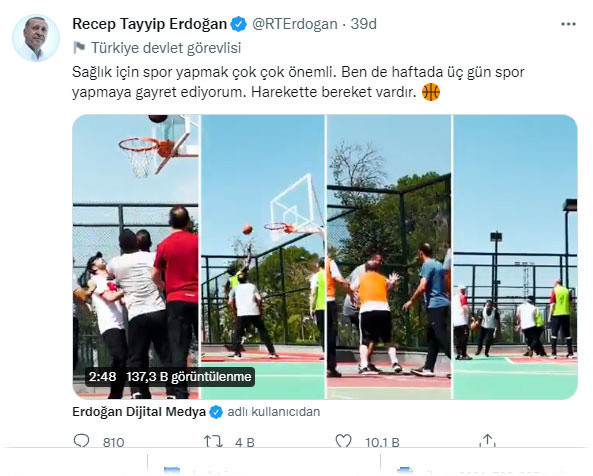 Cumhurbaşkanı Erdoğan'dan sağlık için spor çağrısı - Resim: 0