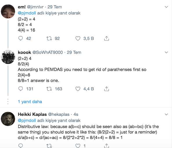 Sosyal medya kullanıcılarını ikiye bölen matematik sorusu! Cevap 1 mi 16 mı - Resim: 4