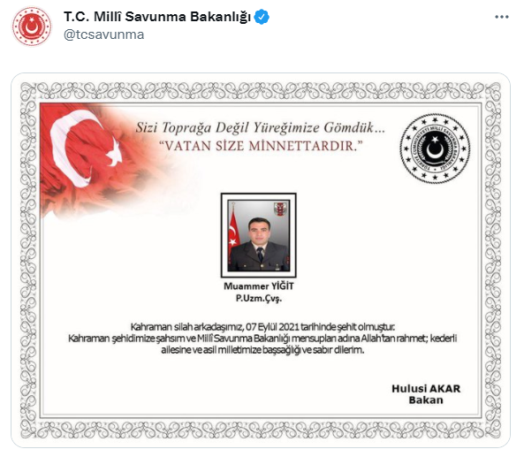 Fırat Kalkanı bölgesinden şehit haberi geldi! Tokat'a acı haber - Resim: 0