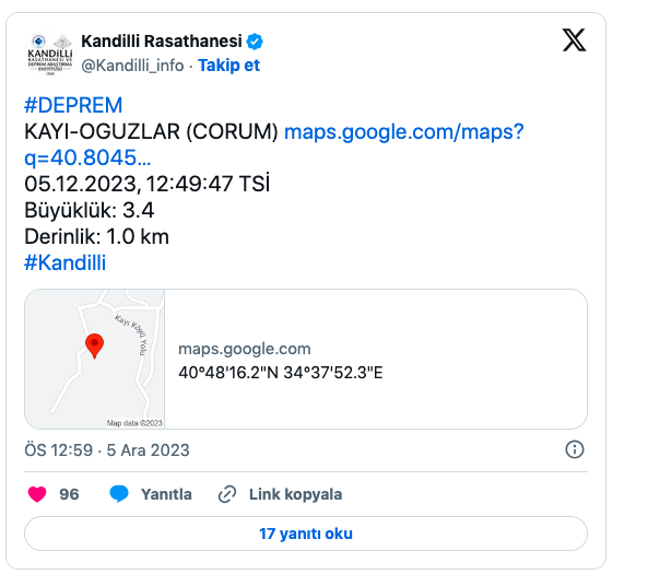 Çorum peş peşe sallandı! Kandilli şiddetini duyurdu - Resim: 0