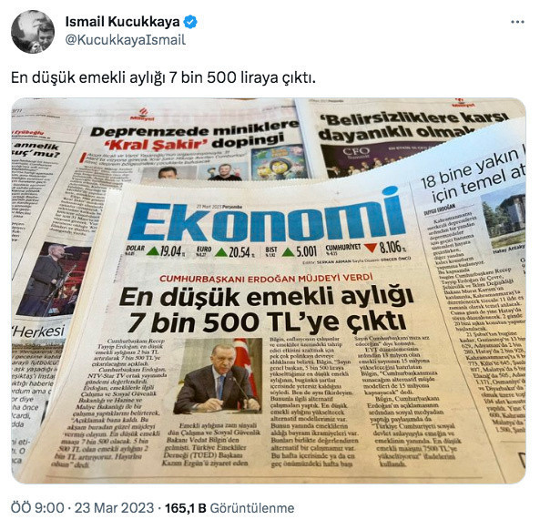 En düşük emekli maaşı 7 bin 500 oldu 7 bin 500'ün üstünde maaş alan emekliler isyan etti - Resim: 0