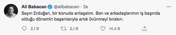 Ali Babacan'dan Cumhurbaşkanı Erdoğan'a çağrı: "Gel anlaşalım" - Resim: 0