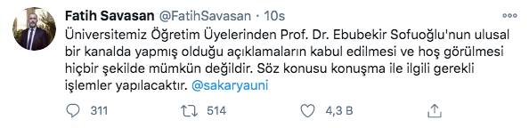 Prof. Ebubekir Sofuoğlu'na Rektörlük'ten kötü haber! Üniversiteler fuhuş evi oldu sözleri - Resim: 0