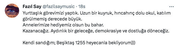 Fazıl Say'dan seçim sonuçları açıklaması: Şu andan itibaren susuyorum - Resim: 1