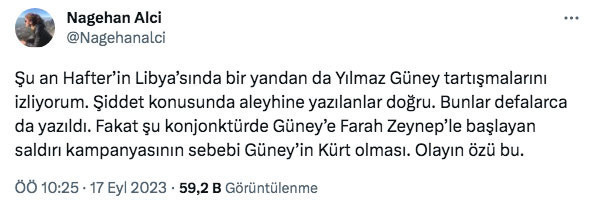 Farah Zeynep Abdullah'ın Yılmaz Güney sözleriyle ilgili Nagehan Alçı'nın iddiasına yorum yağdı - Resim: 0