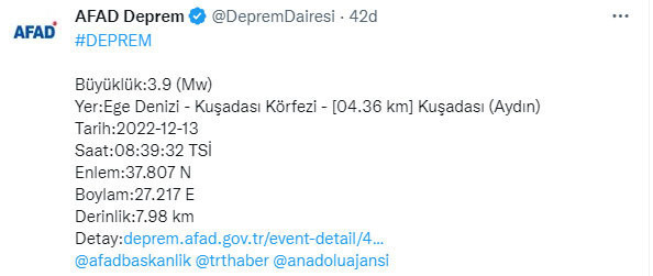 Panik yaratan deprem! AFAD ve Kandilli şiddetini açıkladı - Resim: 0