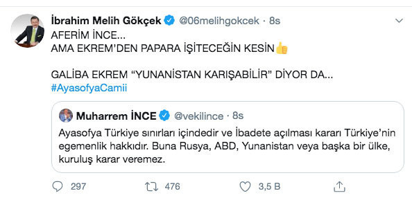 Ekrem İmamoğlu'nun Ayasofya sessizliği olay oldu - Resim: 0