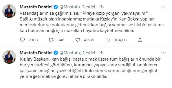 BBP Genel Başkanı Mustafa Destici'den Kızılay Başkanı Kerem Kınık'a istifa çağrısı - Resim: 0