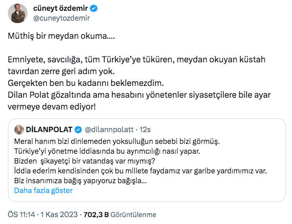 Cüneyt Özdemir'den Dilan Pilat'a tepki: Siyasetçilere bile ayar vermeye devam ediyor - Resim: 0