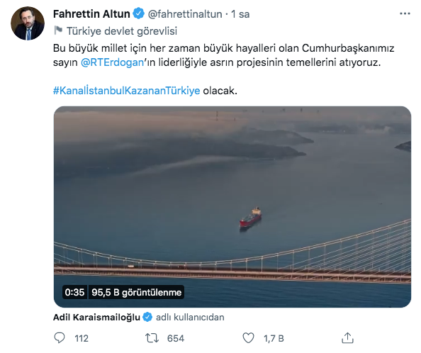 Fahrettin Altun'dan Kanal İstanbul paylaşımı! Asrın projesinin temellerini atıyoruz - Resim: 0