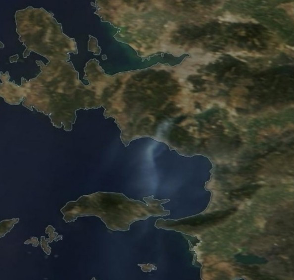 Orman yangınları uzaydan bile göründü NASA'nın fotoğrafları üzücü! - Resim: 2