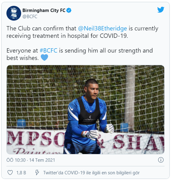 Birmingham City kalecisi Neil Etheridge hastaneye kaldırıldı - Resim: 0