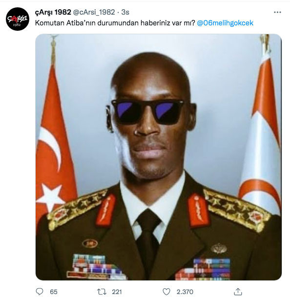 Melih Gökçek orgeneral forması giydirilmiş Beşiktaş'ın eski golcüsü Aboubakar'ı şehit sandı - Resim: 3