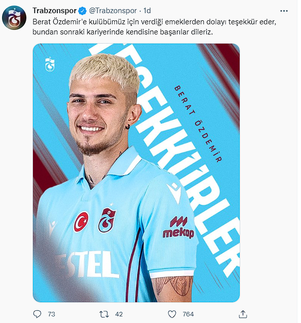 Trabzonspor Berat Özdemir transferini duyurdu! İşte yeni takımı - Resim: 0