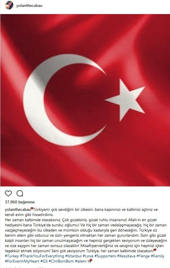Yolanthe yenge Türkçe veda etti - Resim: 1