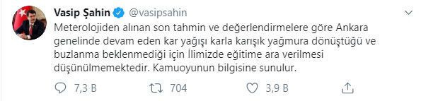 Ankara'da okulları tatil mi? Kent felç Ankara Valiliği 7 Ocak kararını açıkladı - Resim: 2