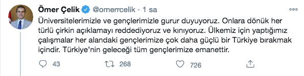 Ömer Çelik'ten 'Üniversiteler fuhuş evleri' diyen Prof. Sofuoğlu'na sert tepki - Resim: 0