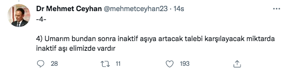 Prof. Mehmet Ceyhan’dan Bakan Koca’ya soru: Neden hâlâ ek doz mRNA aşısı yapılıyor? - Resim: 3