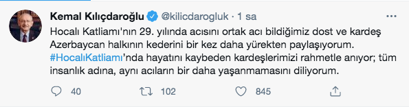 Kemal Kılıçdaroğlu'ndan 'Hocalı katliamı' mesajı: Kederini bir kez daha yürekten paylaşıyorum - Resim: 0