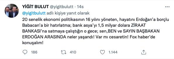 Yiğit Bulut'tan Ali Babacan'a: Var mı cesaretin, sen ben ve Erdoğan arasında neler yaşandı? - Resim: 1