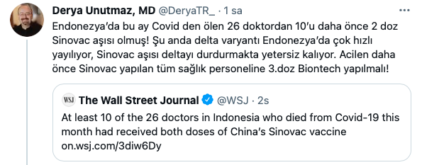 Sinovac aşısı olanlar Delta varyantından ölmeye başladı! Acil diyerek çağrı yaptı - Resim: 0