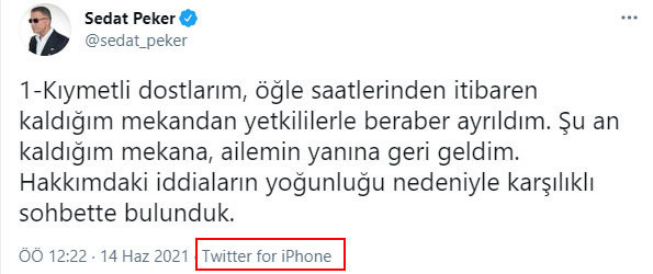 36 saattir neredeydi? Sedat Peker saatler sonra ortaya çıktı bu twitleri attı - Resim: 0