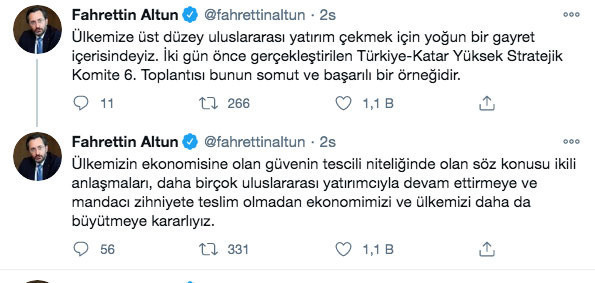 İletişim Başkanı Fahrettin Altun'dan Katar açıklaması - Resim: 0