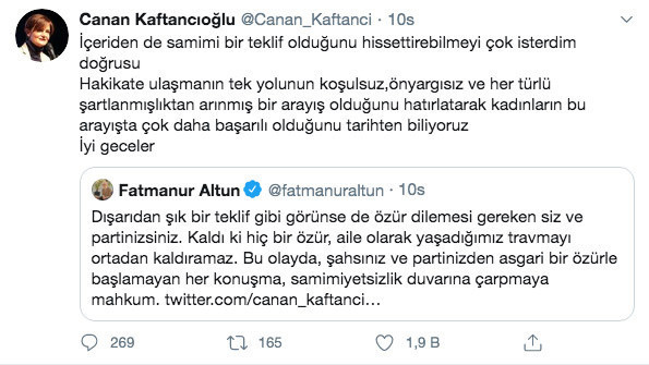 Canan Kaftancıoğlu'nun Fatmanur Altun'un özür çağrısına verdiği yanıt pes dedirtti - Resim: 4