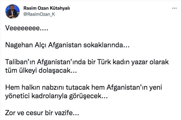 Nagehan Alçı, Afganistan'da! Eşi ROK başörtüsü taktığı fotoğrafını paylaştı - Resim: 1