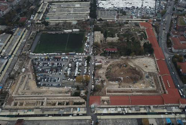 Rami Kışlası'nda kütüphane çalışması havadan görüntülendi - Resim: 1