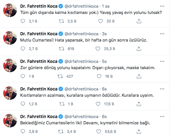 Fahrettin Koca, haftalık vaka sayılarını paylaştı! Üç büyük şehirde vakalar patladı - Resim: 2