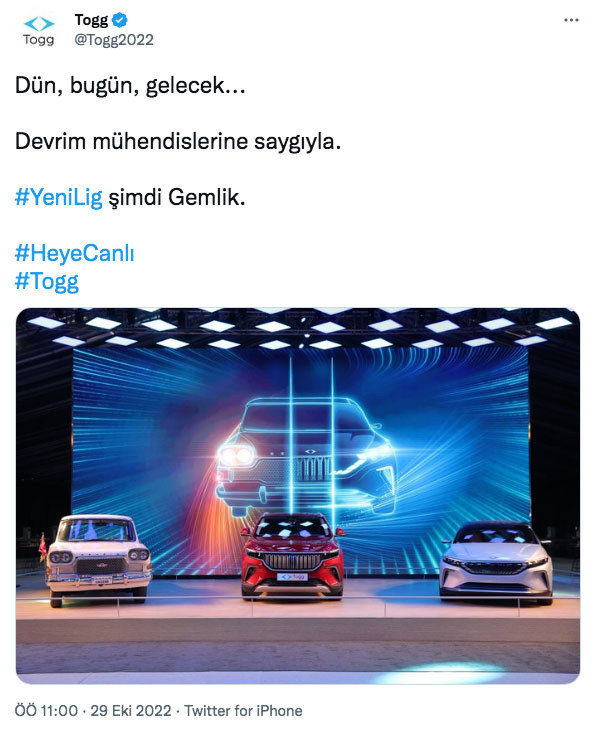 Togg'dan açılış öncesi dikkat çeken paylaşım 'Devrim' detayı - Resim: 0