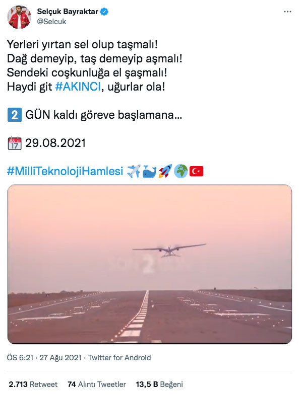 Selçuk Bayraktar'dan heyecanlandıran paylaşım! Son 2 gün - Resim: 0