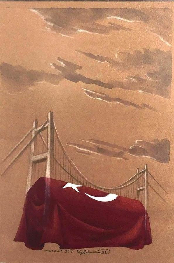 15 Temmuz çizimleri! Darbenin en çarpıcı karikatürleri - Resim: 4