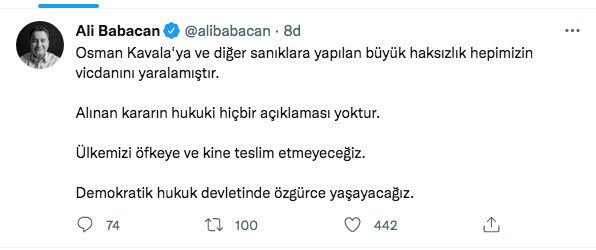 Ali Babacan'dan Gezi Parkı davası kararına tepki : Vicdanları yaraladı - Resim: 0