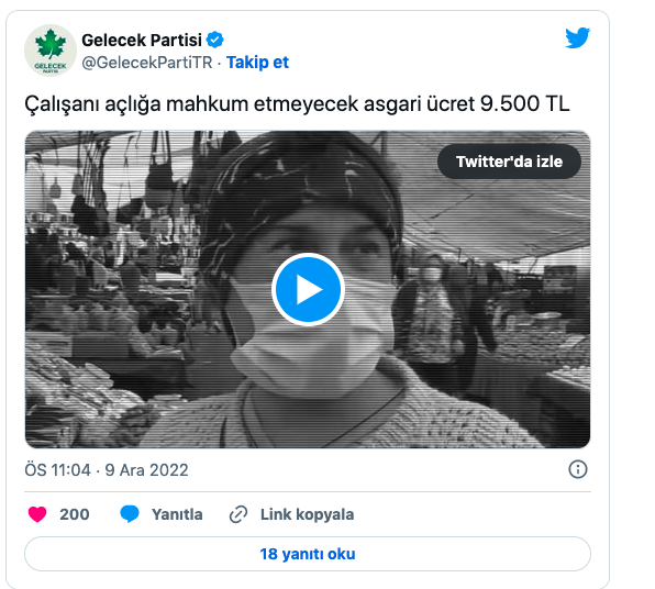 Gelecek Partisi asgari ücret beklentisini açıkladı altı olmaz dedi - Resim: 0