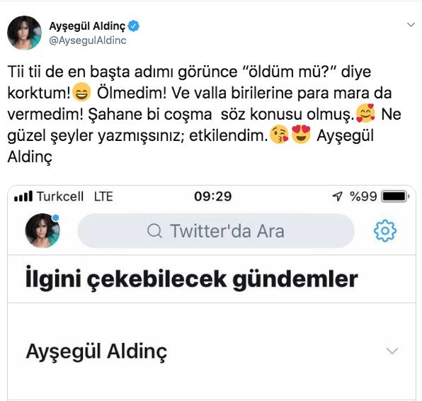 Şarkıcı Ayşegül Aldinç öldü sanıldı TT olunca kendisi bile şaşırdı - Resim: 2