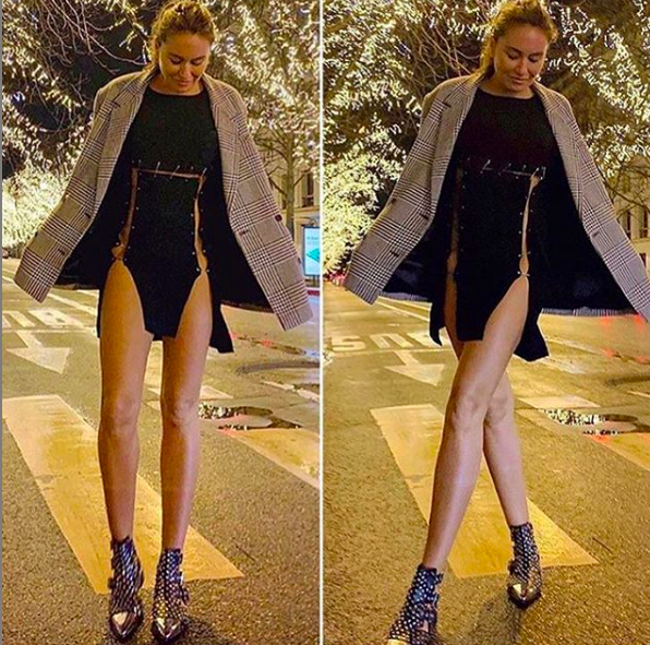 Eda Taşpınar iç çamaşır giymeden sokağa çıktı! Mahrem yerini  böyle kapattı - Resim: 4