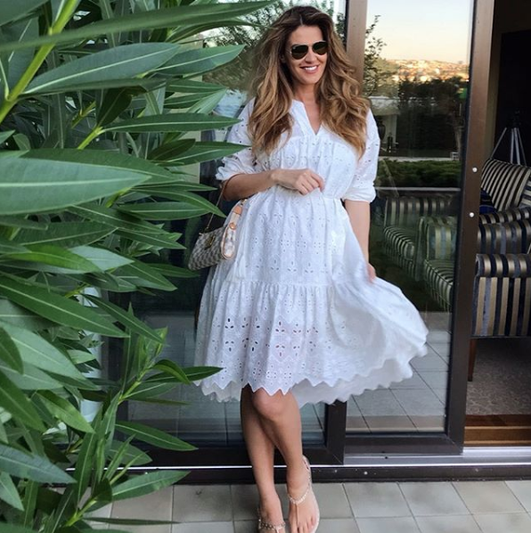 Hamile olan Tülin Şahin mayolu halini paylaştı 6 aylık hamile demezsiniz - Resim: 4