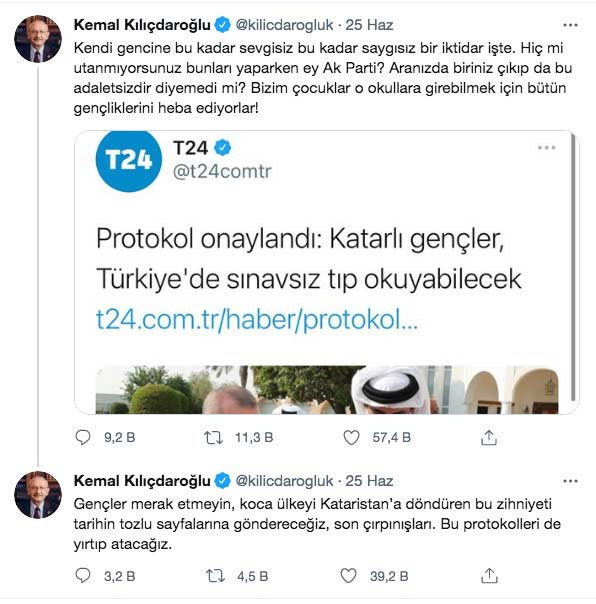 T24 özür diledi Kemal Kılıçdaroğlu olay tweeti halen silmedi - Resim: 0