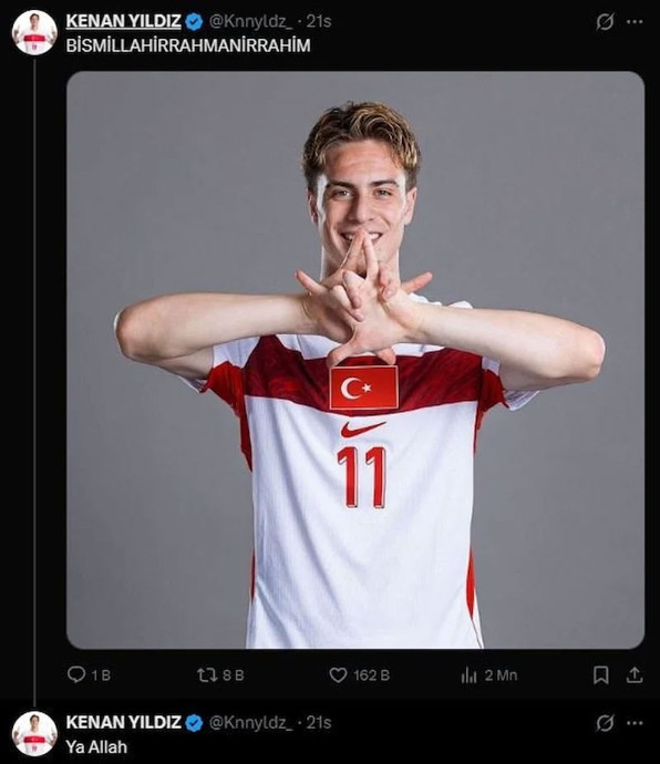 Kenan Yıldız'dan Dünya Kupası'ndaki ilk maç öncesi besmele paylaşımı - Resim: 0