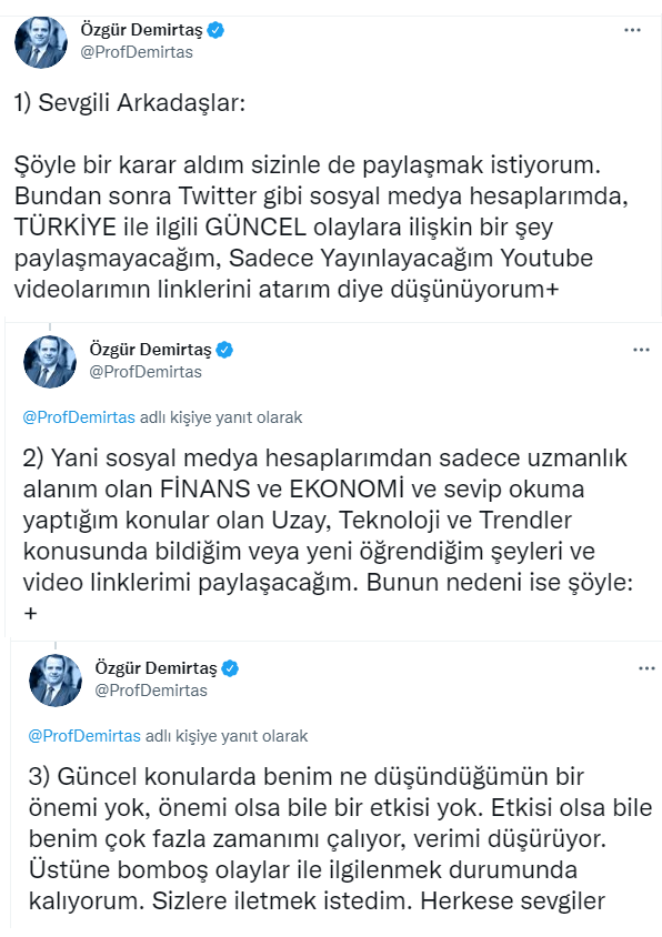 Özgür Demirtaş sosyal medyaya bu sözlerle veda etti: Arkadaşlar şöyle bir karar aldım... - Resim: 0