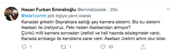 TELE1'in 'Damadın İHA’ları yerli, milli biraz da Kanadalıymış' paylaşımına yorum yağdı - Resim: 4