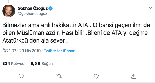 Gökhan Özoğuz'dan Atatürk'e şeytan diyen yazara: Ufacık bağımsızlığımızı... - Resim: 3