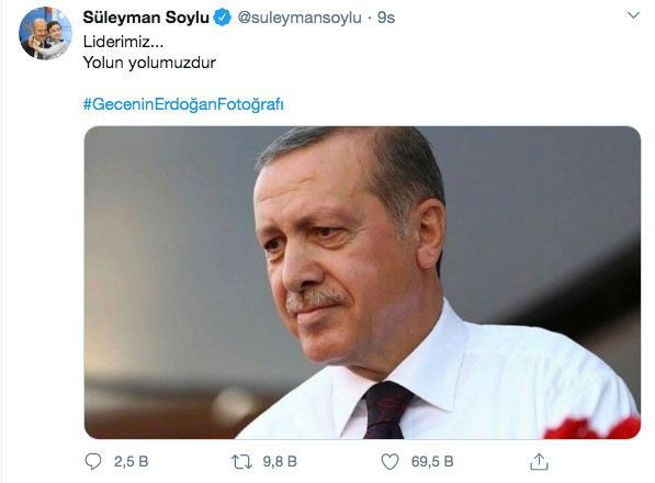 Gecenin Erdoğan fotoğrafı Twitter'da TT oldu - Resim: 1