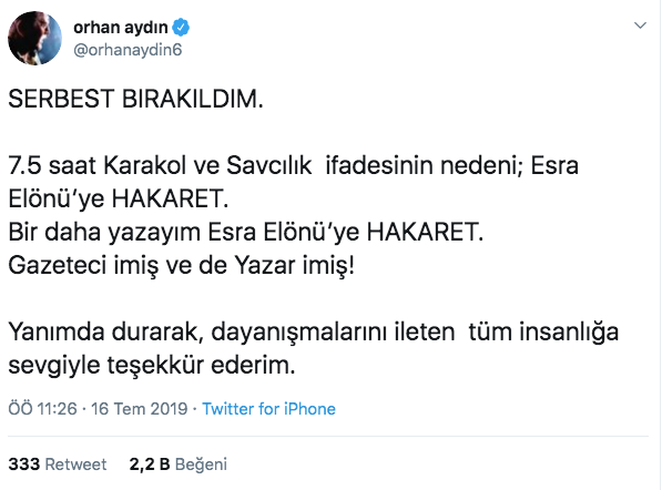 Gözaltına alınan Orhan Aydın serbest bırakıldı! Sebebi Esra Elönü çıktı - Resim: 3