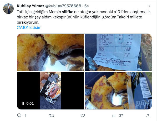 Sosyal medyada paylaşıldı Silifke'de denetlenen A101 şubesinde bozulmuş 11 kek bulundu - Resim: 2